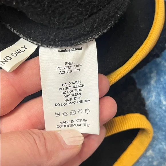 RARE Sundae School Daisy Print Full Zip Sherpa Fleece Jacket Medium - Picture 9 of 11